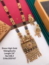 Brass High Designer Gold Long Mangalsutra Set 5 Wholesale Online
